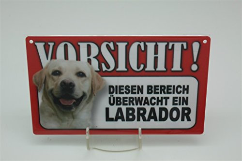 Tierschild Labrador – Cartel de Advertencia para Animales – Señal de Advertencia de Animales 20 x 12 cm Perros Cartel 29