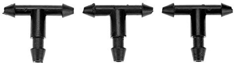 DemiawakingIT 50pcs 3/5mm Connettori Tee per Tubo di Irrigazione a Goccia Micro Raccordi per Tubi Flessibili per Irrigazione del Giardino