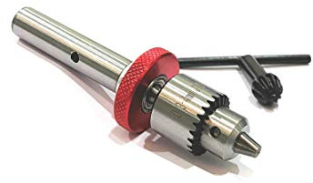 Micro Drill Adapter Miniature Quill 1/2 Shank with JT0 Drill Chuck 0.3-4 mm (With Chuck)