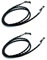 GERNEO® - DAS ORIGINAL - Premium Leder Brillenband & Brillenkordel - geflochten - Doppelpack (2x Mythosschwarz) - Glattlederoptik für Lesebrille & Sonnenbrille
