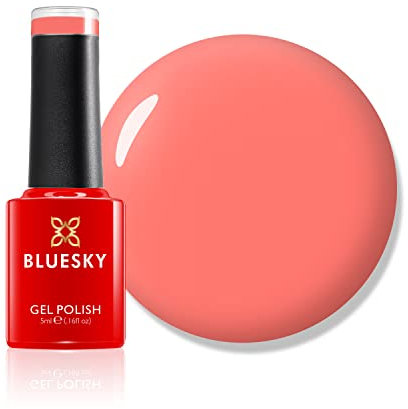 Bluesky Gel Nail Polish, Summer Coral, Mini, BSH019, Pink, Coral, Long Lasting, Chip Resistant, 5 ml Requires Drying Under UV LED Lamp
