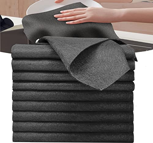 Onezebra 10 Panni Magici Ispessiti, Microfibra Panno Pulizia,Stracci di Pulizia in Microfibra Riutilizzabili Senza Striatu, Senza Striature per la Casa, la Cucina, l'auto in Vetro (30 x 30 cm)