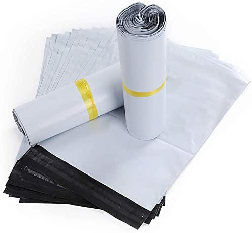 HVDHYY Bolsas para Envíos por Correo Sobres de Postales Plástico de Genérico Envío por correo Bolsas Sobres para Postales Blanco Opaca 100Piezas 35cmX45cm