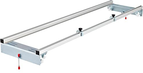 VEVOR Trineo enrutador 60 pulgadas de ancho plantilla guía de losa para carpintería con función de bloqueo, portátil y fácil de ajustar, cepilladora para aplanar madera, bricolaje en el hogar