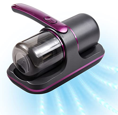 Kavolet Matratzenreiniger Milbensauger, Milbenstaubsauger, kabelloser UV-Bett-Handstaubsauger, 8000Pa, 2 Geschwindigkeiten, Eingebauter Akku, 100W Milbenstaubsauger für Sofa/Matratze/Textil