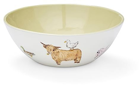 Cooksmart British Designed Serving Bowl | Salad Bowl Perfect for The Dinner Table | Serving Bowls Great for Serving Pasta, Salad, Snacks, Deserts - Buttercup Farm