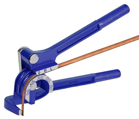 3 en 1 Doblador de Tubos Manual, 180 Grados en Dobladora de Tubos, Bender de Tubos Manual, Herramienta de Doblado de Tubos, Maquina para Doblar para Cobre Latón Soft Metal y Aluminio 1/4 5/16 3/8