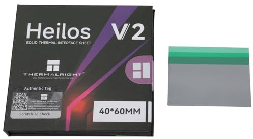 Thermalright Heilos V2 - Almohadilla térmica sólida (40 x 60 mm) con material de cambio de fase, duradera, no conductora para refrigeración de CPU, GPU y electrónica