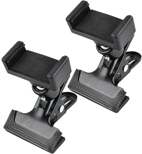 Zimoer 2 Soporte Universal para Pinza, Soporte para Flash Reflector con 2 Clips para Teléfono Móvil y Cámaras