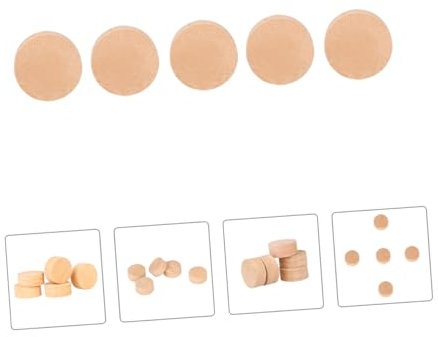 LOLIPPYY 5 Pcs Trombone Water Key Cork Plugs Set Musical Instrument Accessories Wood Color Spit Valve Pads for Brass Instruments