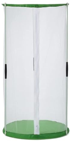 Hábitat para Mariposas - Caja para Orugas de 30 x 40 cm con Cremallera - Cubierta Plegable para Plantas Observación de Jardín y Estudio de la Naturaleza en el Traspatio