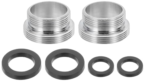 QUARKZMAN 2Pc Adattatore Aeratore Rubinetto, M26 Maschio A M22 Maschio Con Guarnizione, Lunghezza 13mm