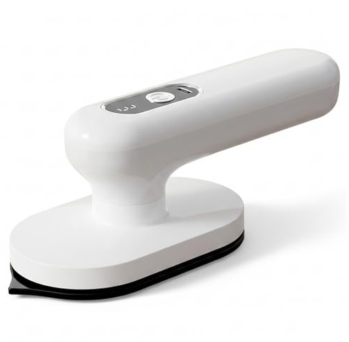 Mini ferro da stiro senza fili per artigianato e abbigliamento, mini ferro da stiro portatile con riscaldamento rapido in 30 secondi, manico ruotabile a 90° per stiratura piatta e verticale