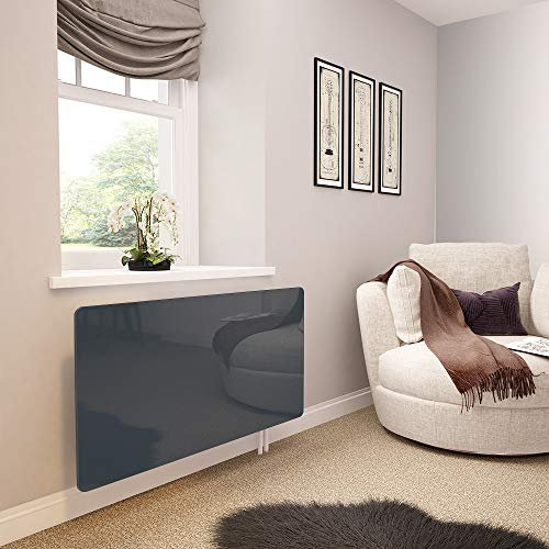 Anthracite Grey Glass Radiator Covers - Made by Premier Range in 820mm Wide x 640mm High