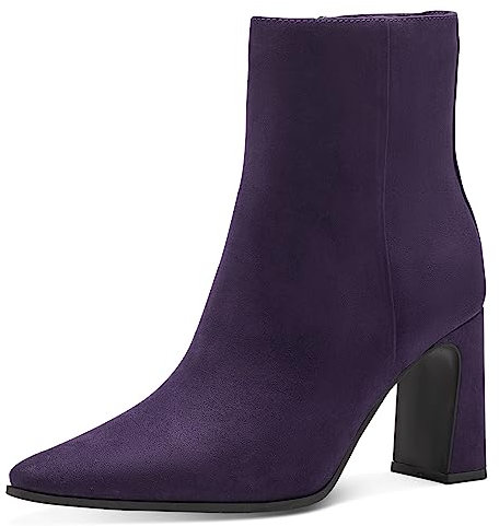 MARCO TOZZI Damen Spitz Stiefeletten mit Absatz Elegant, Violett (Purple), 39