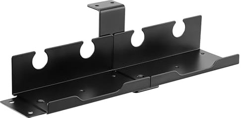 Electraline 71729 Portacavi Sotto Scrivania, Vassoio 322X106X90mm per Gestione de Cavi Elettrici, Organizzatore di Cavi Desk, Canalina Passacavi Scrivania Fili Management Ideale per Casa & Ufficio