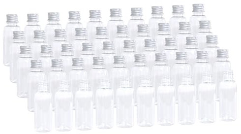 20pcs bouteille en plastique avec bouchon à vis en aluminium 40ml bouchon cosmétique conteneur voyage sac portable PET Lotion