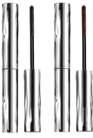 2 PCS Telescopic Mascara, Iron Wand Mascara UK, Lengthening and Volumizing Formula for Defined Lashes, Smudge-Resistant and Long-Lasting Wear, Suitable for Daily Use and Special Occasions