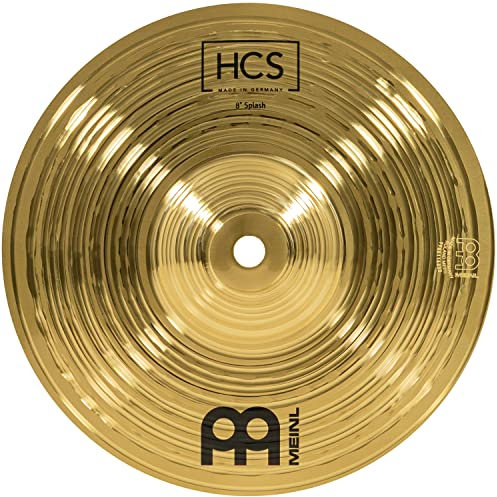 Meinl Cymbals HCS Plato Splash de 8 pulgadas (20,32cm) Platillos de Batería – Latón, Acabado Tradicional (HCS8S)