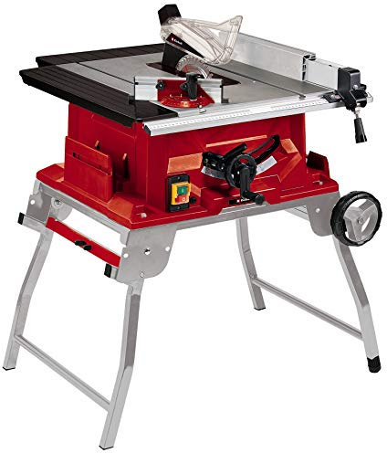 Einhell Tischkreissäge TE-TS 250 UF (2.000 Watt, 78 mm Schnitthöhe, Ø 250 mm Sägeblatt, Tischverbreiterung, Winkelanschlag, Parallelanschlag, Trolleyfunktion, Softstart)
