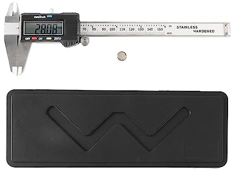 Digital Skjutmått 0-150 mm med LCD-skärm och Förvaringsväska – Elektroniskt Mätverktyg för Noggrann Mätning av Längd Tjocklek Diameter