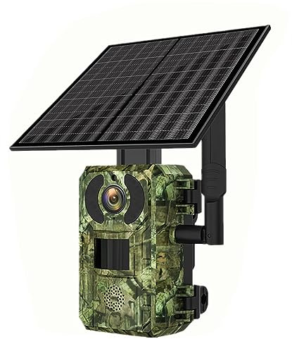 Fulluky viltkamera med rörelsesdetektor mörkerseende, 4 MP vildkamera 4G SIM 0,2s jaktkamera 140° detekteringsvinkel, rörelsedetektor, vattentät jaktkamera (vildkamera)