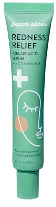 Peach Slices - Redness Relief 10% Azelaic Acid Serum (1.01 oz) - Advanced Skincare - Includes Panthenol, Cica, Algae - Vegan, Cruelty-Free, Korean Skincare & Beauty