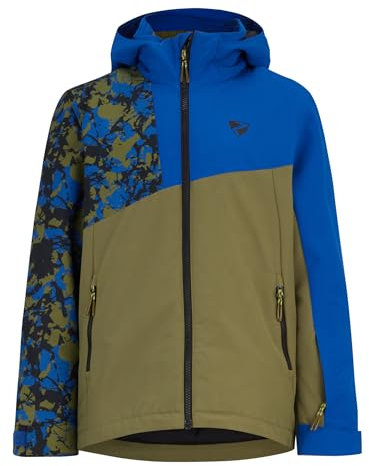 Ziener Kinder ANZO Ski-Jacke/Winterjacke | warm, atmungsaktiv, wasserdicht, deep olive, 164