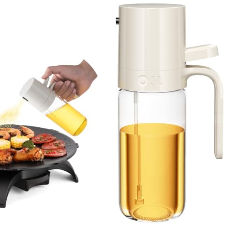 Tryslyn 250ML Ölsprüher für Speiseöl, Öl Sprühflasche, Oil Sprayer, Spray Bottle, Spritzflasche, Öl Sprüher, Ölsprüher Glas, Öl Sprayflasche, Ölsprühflasche, Ölzerstäuber, für Ofen, Grill, Küche