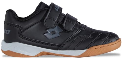 Lotto Pacer K Unisex Kids, Scarpe da Ginnastica, Nero Grigio Scuro, 28 EU
