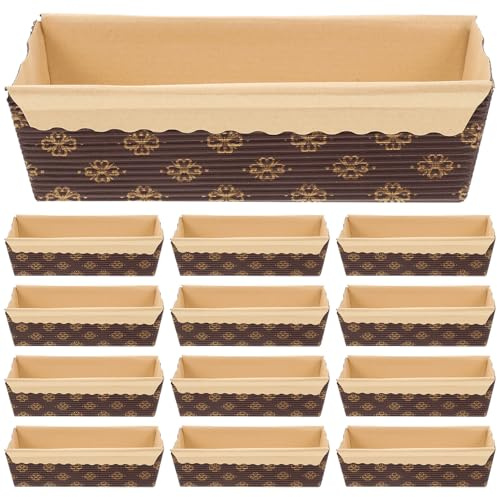 BAZEITFLOW 25 moldes de papel para tartas resistentes de alta temperatura rectangulares desechables para tartas y pastelería para hornear uniforme y decoración