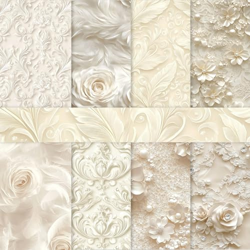 Papel para álbumes de recortes, 24 hojas de 4.1 x 5.8 pulgadas, suministros de álbumes de recortes, papel de decoupage de origami vívido de una sola cara para manualidades, tarjetas, diario de arte