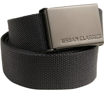 Urban Classics Unisex-child Canvas Belt, Charcoal
