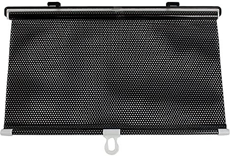 sourcing map Sonnenschutzrollos 40cm x 60cm Schwarz versenkbar Auto Sonnenschutz