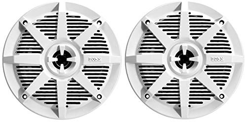 BOSS Audio Systems MR52W 150 Watt Per Pair, 5.25 Inch, Full Range, 2 Way Weatherproof Marine Speakers Sold in Pairs
