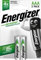 ENERGIZER PILAS RECARGABLES ENR Power Plus 700 mAh HR03 BL2 BR, E300626500, Mehrfarbig
