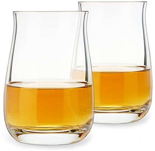 Spiegelau & Notte Uomo Single Barrel Bourbon Set/2, con Cristalli di Vetro, Trasparente, 8.3 x 8.3 x 11.2 cm, 2 unità