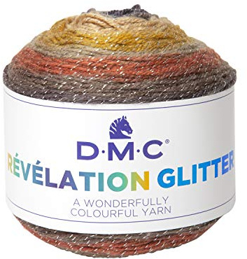 DMC - Révélation - Fil à tricoter multicolore léger, idéal pour des étoles et foulards tendances | 150 grammes - 520 m | Aiguilles et crochet n°4