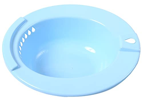 TOYANDONA Bidetbecken Toilette Sitzbad Sitzbecken Bidet Einsatz Sitzwanne Sitzbadewanne Toiletteneinsatz mit Spülpumpe für Schwangere Frauen Heilbäder Intimbäder