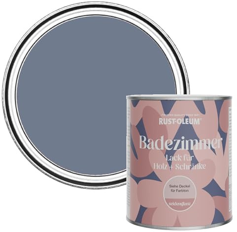 Rust-Oleum Blue Moisture Resistant Bathroom Wood & Cabinet Paint In Satin Finish - Hush 750ml