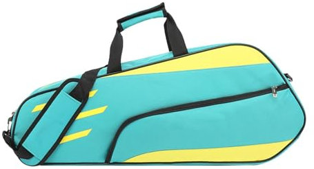 Tennistasche für 3 Schläger | wasserdichte Schulter-Badminton-Tragetasche | Badmintonschläger-Abdeckungstasche, Racquetball-Tasche für Männer und Frauen