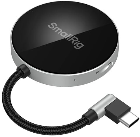 SMALLRIG SD/TF Lettore di Schede a Doppio Slot, USB 3.0 104 MB/s ad Alta Velocità di Trasferimento, Telefono ad Assorbimento Magnetico e Connettore Angolato a 90° per Schede SDXC/TF - 4869