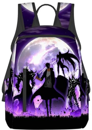 Offizieller Solo Leveling 3D-Schulrucksack, Anime-inspirierte, strapazierfähige Polyester-Tasche für Teenager, 38,1 cm, Stlye-9, 15Inch