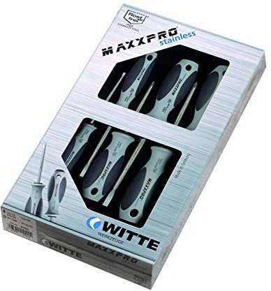 WITTE 670008 - Juego destornilladores MAXXPRO Inoxidable - 6 piezas