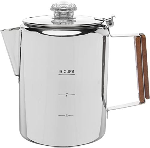 Coletti Percolateur à café Bozeman, cafetière percolateur, cuisinière à percolateur à café, cafetières de Camping, cafetière à percolateur, cuisinière à café de Camp