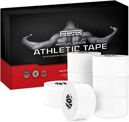 Hampton Adams Athletic Tape Multi Pack, Sports Medical Grade, Easy Tear