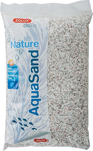 Zolux Gravier Naturel pour Aquarium Cristobalite Blanc de 1,6 à 3 mm de Granulométrie 4 kg