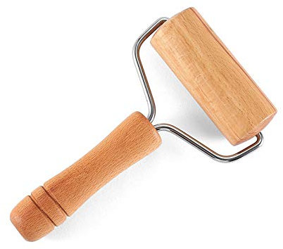 Guanici Mattarello in Legno Rullo per pizza Rullo per pasta Rullo per torta Rullo per pasta con rivestimento antiaderente Accessori di cottura perfetti per fondente,torte, pasta e pasta frolla(T-Tipo)