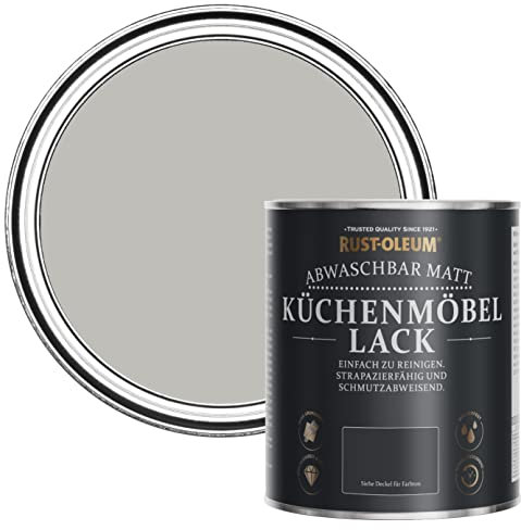 Rust-Oleum Light Grey Kitchen Cupboard Paint in Matt Finish - Flint 750ml