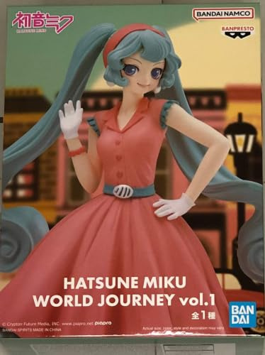 Banpresto BP88648P actionfigur Hatsune Miku, World Journey Vol.1, 18 cm, flerfärgad